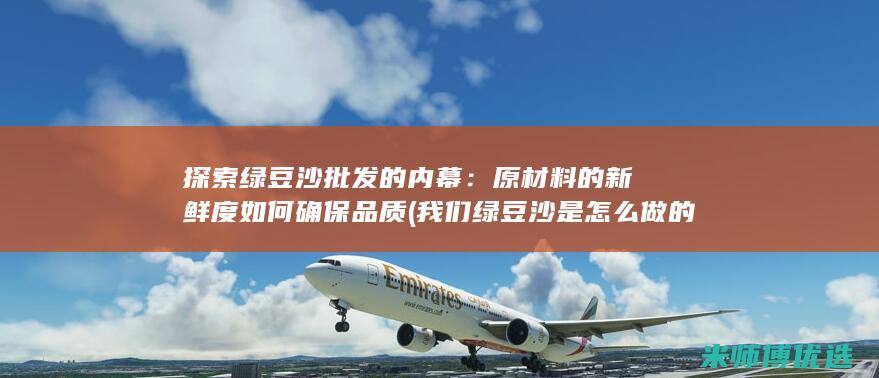 探索绿豆沙批发的内幕：原材料的新鲜度如何确保品质 (我们绿豆沙是怎么做的)