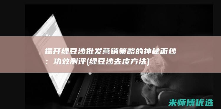 揭开绿豆沙批发营销策略的神秘面纱：功效测评 (绿豆沙去皮方法)