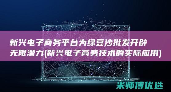 新兴电子商务平台为绿豆沙批发开辟无限潜力 (新兴电子商务技术的实际应用)