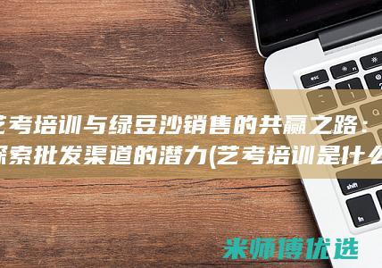 艺考培训与绿豆沙销售的共赢之路：探索批发渠道的潜力 (艺考培训是什么)