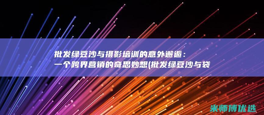 批发绿豆沙与摄影培训的意外邂逅：一个跨界营销的奇思妙想 (批发绿豆沙与袋装区别)