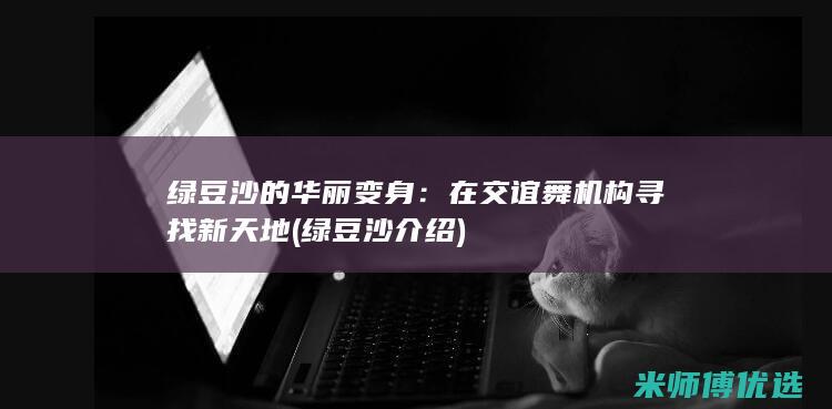 绿豆沙的华丽变身：在交谊舞机构寻找新天地 (绿豆沙介绍)
