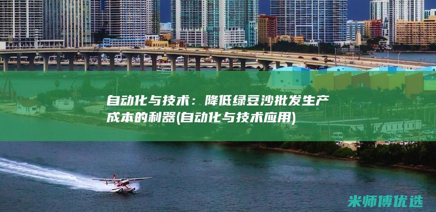 自动化与技术：降低绿豆沙批发生产成本的利器 (自动化与技术应用)