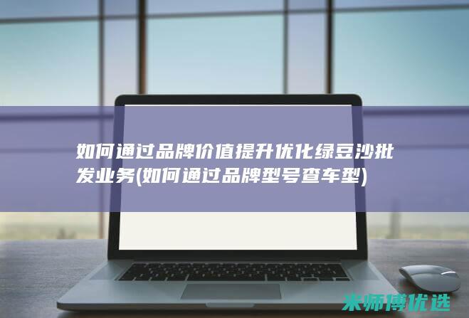 如何通过品牌价值提升优化绿豆沙批发业务 (如何通过品牌型号查车型)