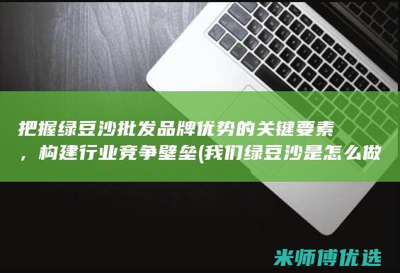 把握绿豆沙批发品牌优势的关键要素，构建行业竞争壁垒 (我们绿豆沙是怎么做的)