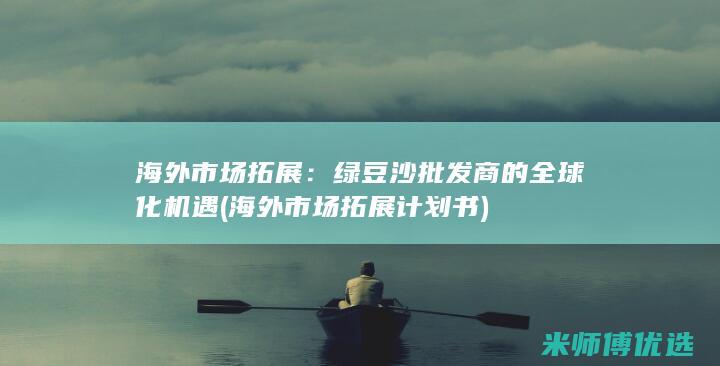 海外市场拓展：绿豆沙批发商的全球化机遇 (海外市场拓展计划书)