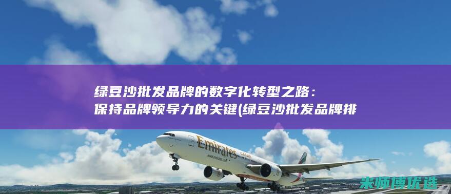 绿豆沙批发品牌的数字化转型之路：保持品牌领导力的关键 (绿豆沙批发品牌排行榜)