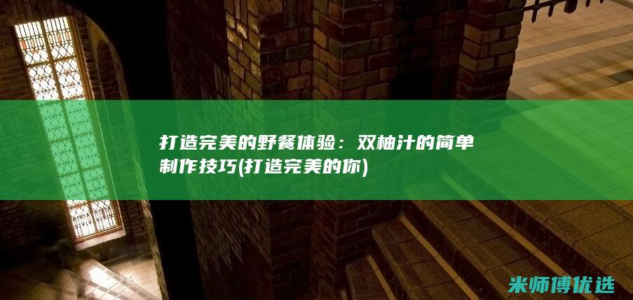 打造完美的野餐体验：双柚汁的简单制作技巧 (打造完美的你)