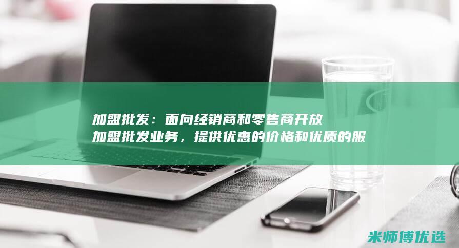 加盟批发：面向经销商和零售商开放加盟批发业务，提供优惠的价格和优质的服务。 (面加盟店)