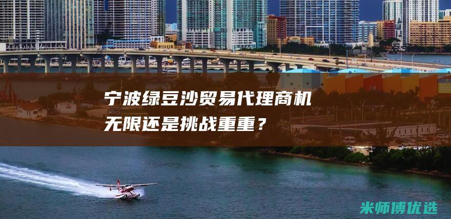 宁波绿豆沙贸易代理：商机无限还是挑战重重？ (宁波绿豆沙冰批发)