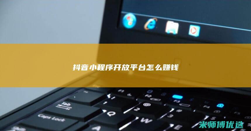 抖音小程序开放平台怎么赚钱