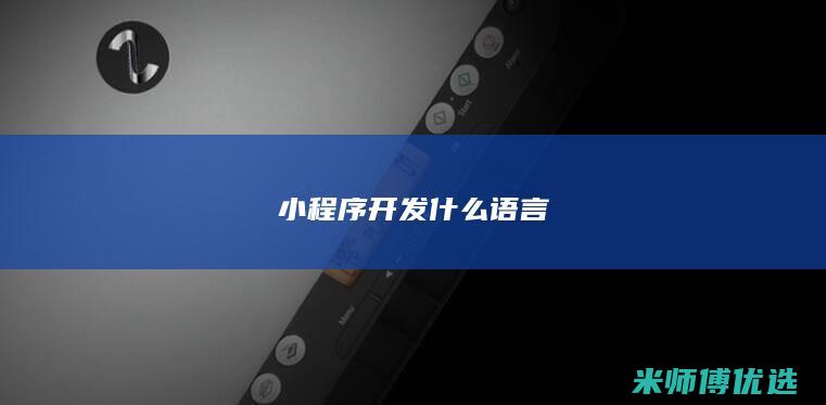 小程序开发 什么语言