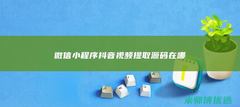 微信小程序抖音视频提取源码在哪