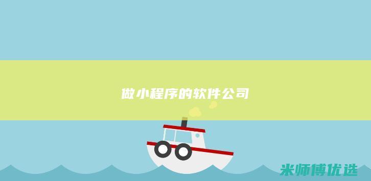做小程序的软件公司