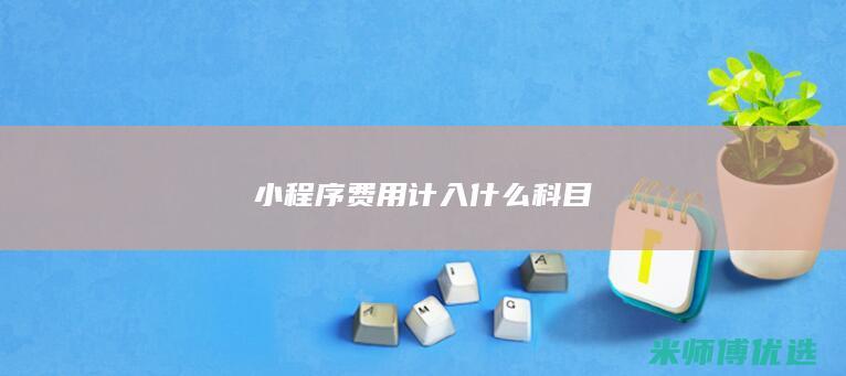 小程序费用计入什么科目