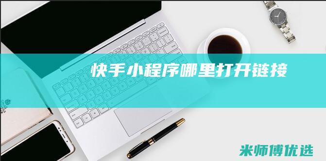 快手小程序哪里打开链接