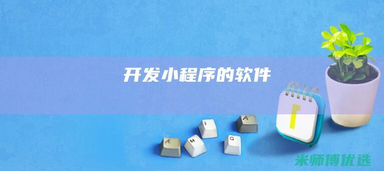 开发小程序的软件