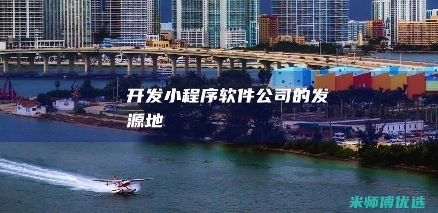 开发小程序软件公司的发源地