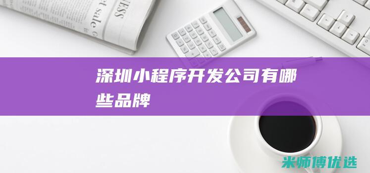 深圳小程序开发公司有哪些品牌