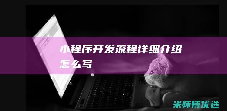 小程序开发流程详细介绍怎么写