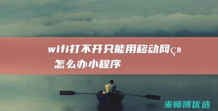 wifi打不开-只能用移动网络怎么办-小程序