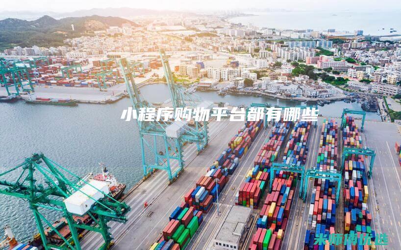 小程序购物平台都有哪些