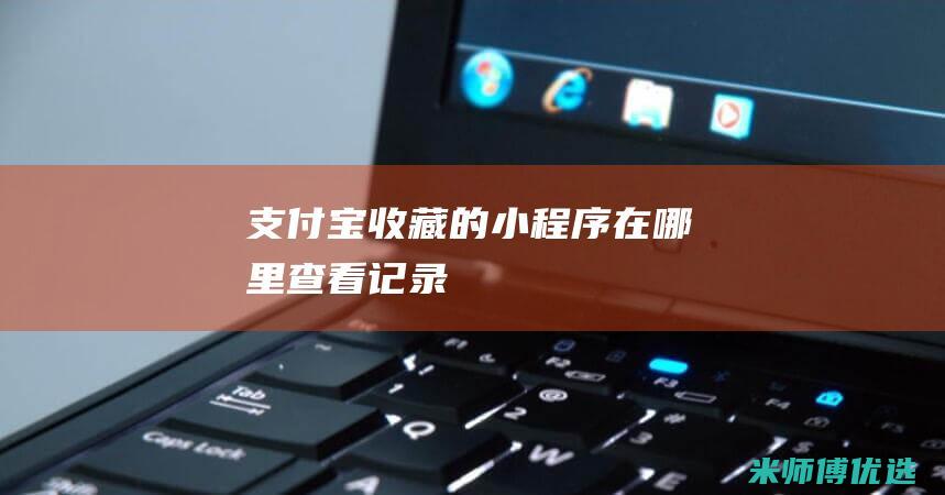 支付宝收藏的小程序在哪里查看记录