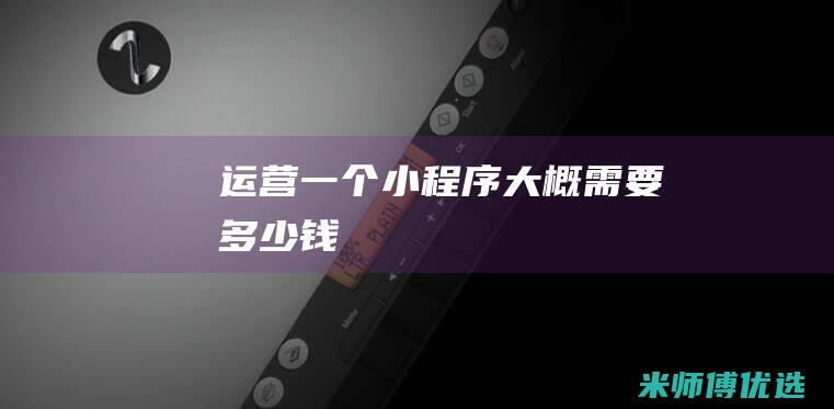 运营一个小程序大概需要多少钱