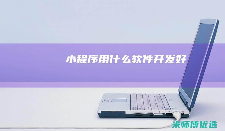 小程序用什么软件开发好