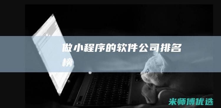 做小程序的软件公司排名榜
