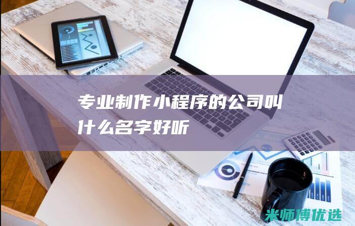 专业制作小程序的公司叫什么名字好听