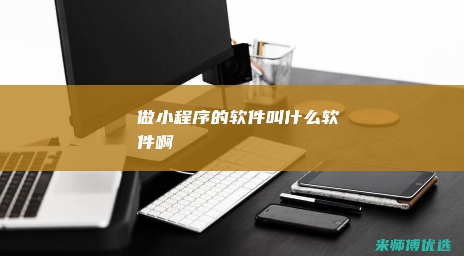 做小程序的软件叫什么软件啊