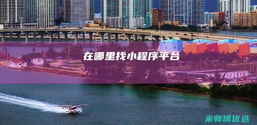 在哪里找小程序平台