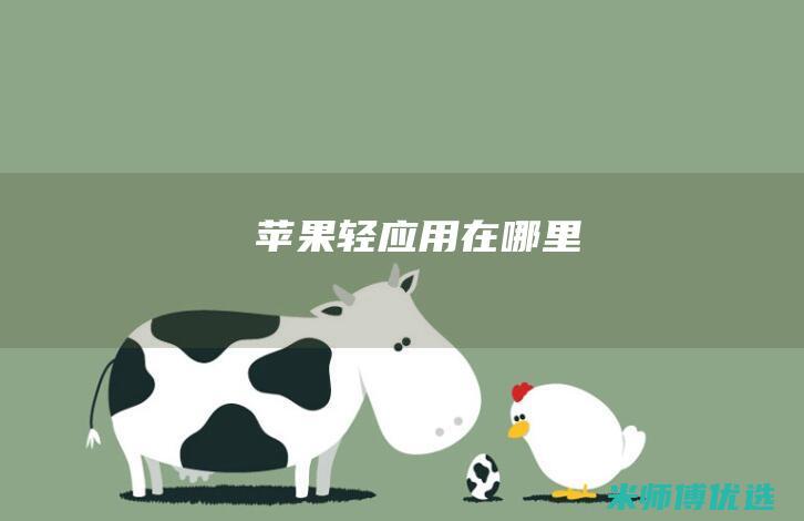 苹果轻应用在哪里