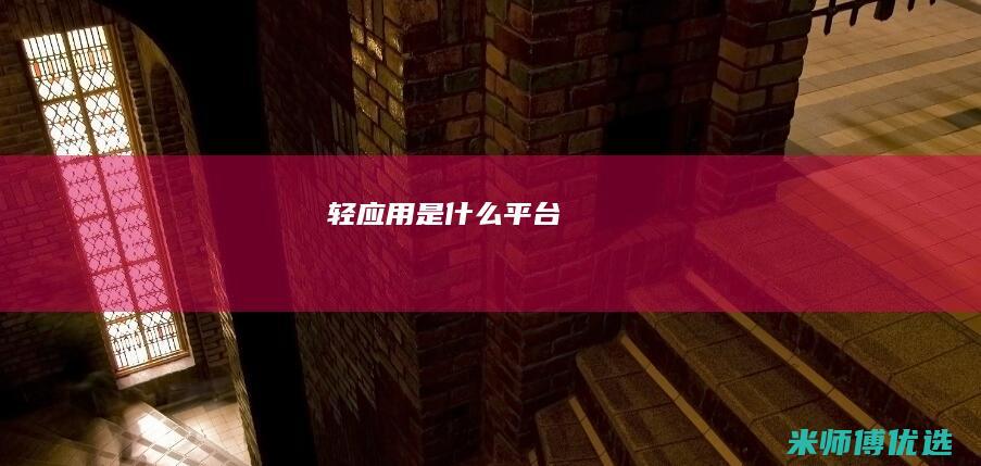 轻应用是什么平台